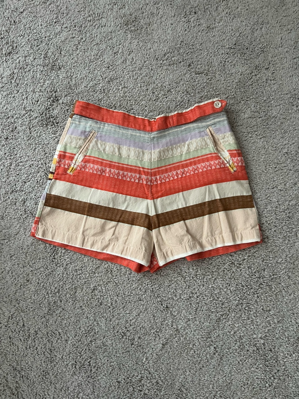 EUC Anthropologie Rare The Odell’s Stripe Shorts Small